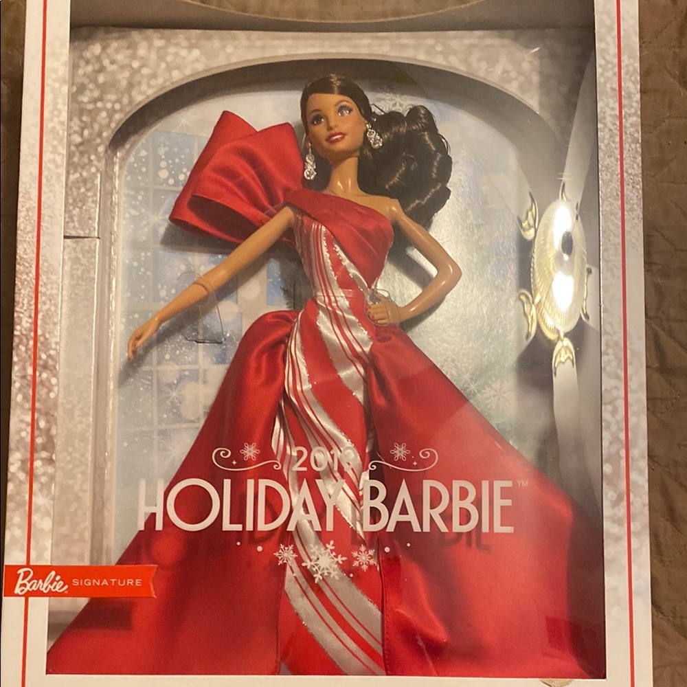 Barbie Red Holiday Decor Doll with Festive Flair